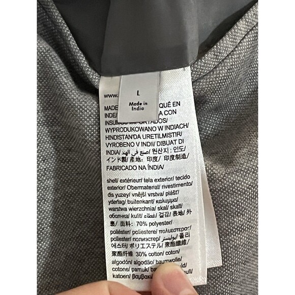 Calvin Klein Mens Blazer Jacket Gray Knit Casual Sport Coat Size L Single Button - Picture 14 of 14